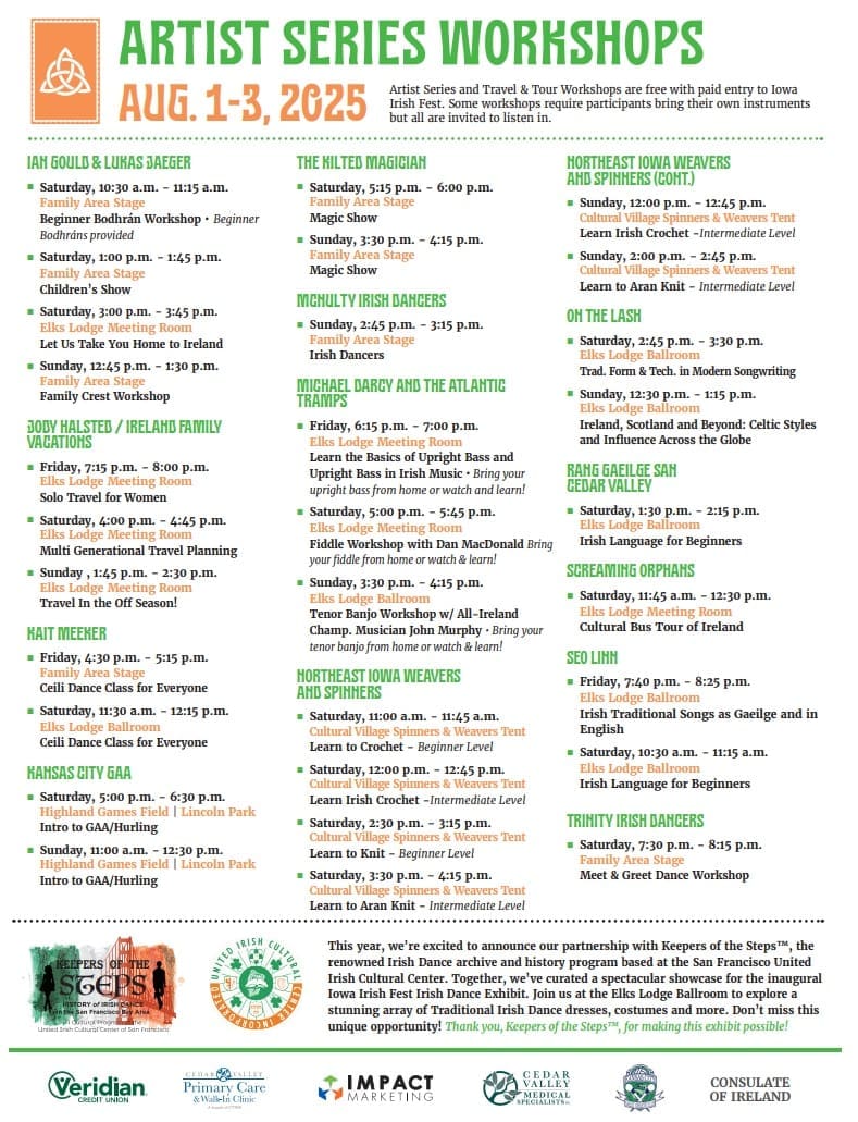 2025 Artist Series Flyer Page 2